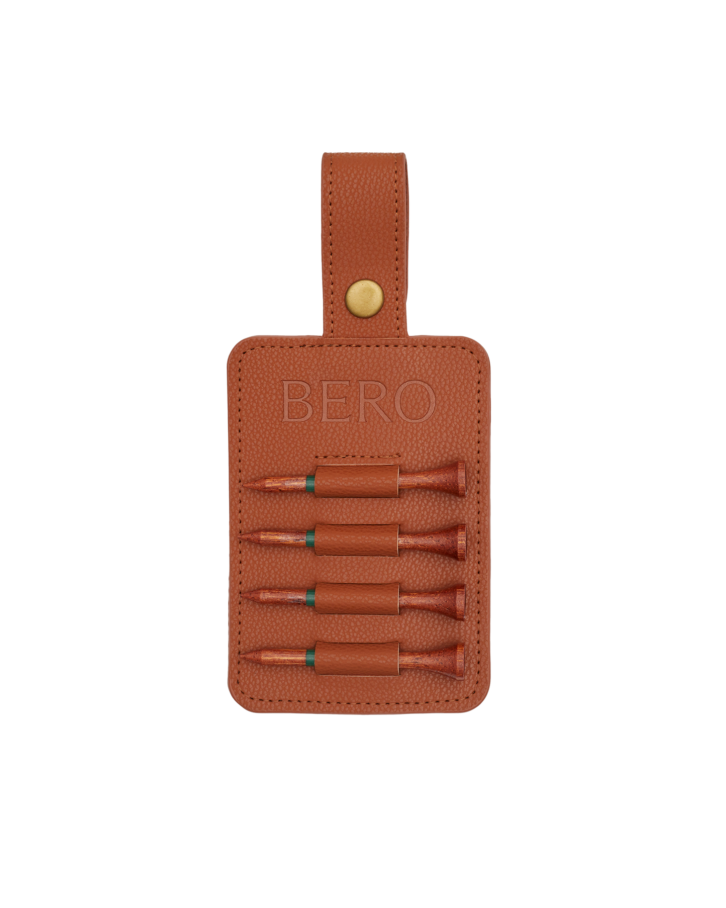 Golf tee holder with four tees