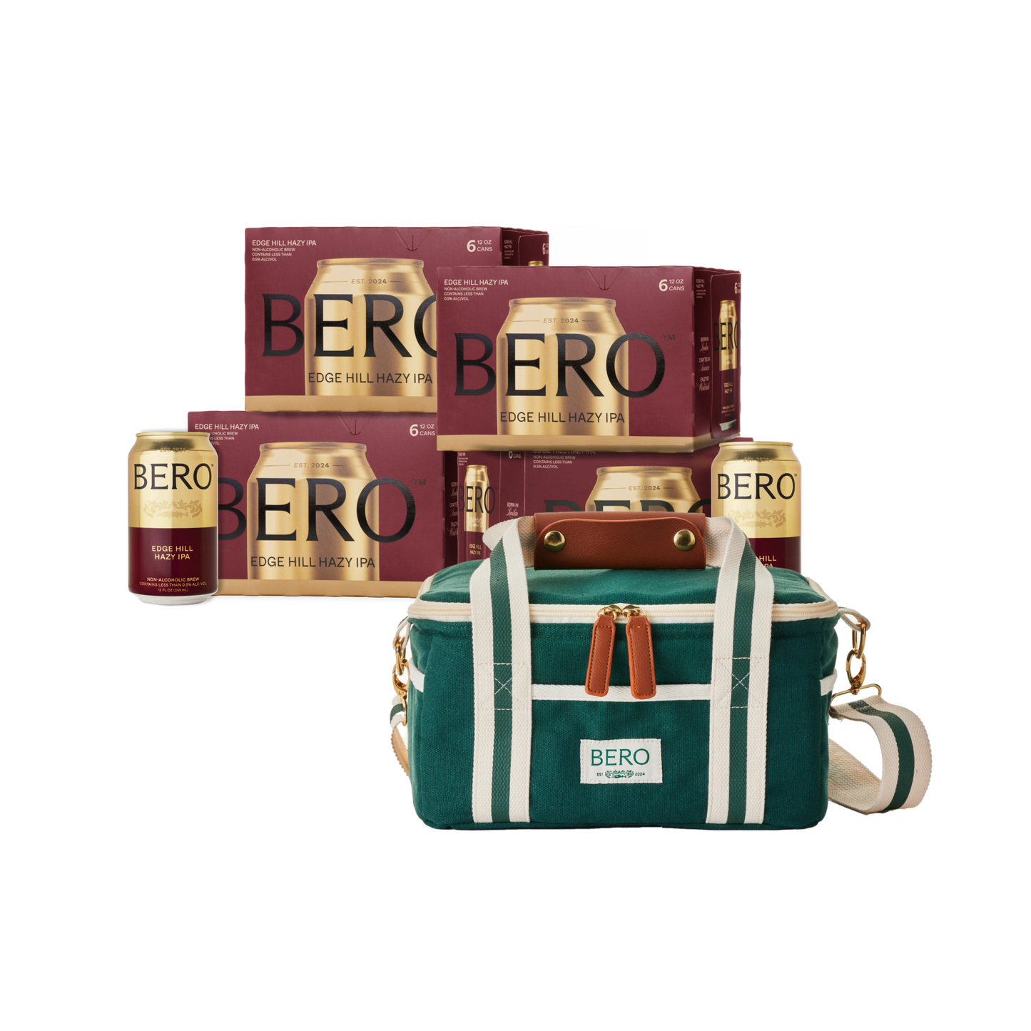 BERO mini cooler and Edge Hill Hazy IPA 24-pack