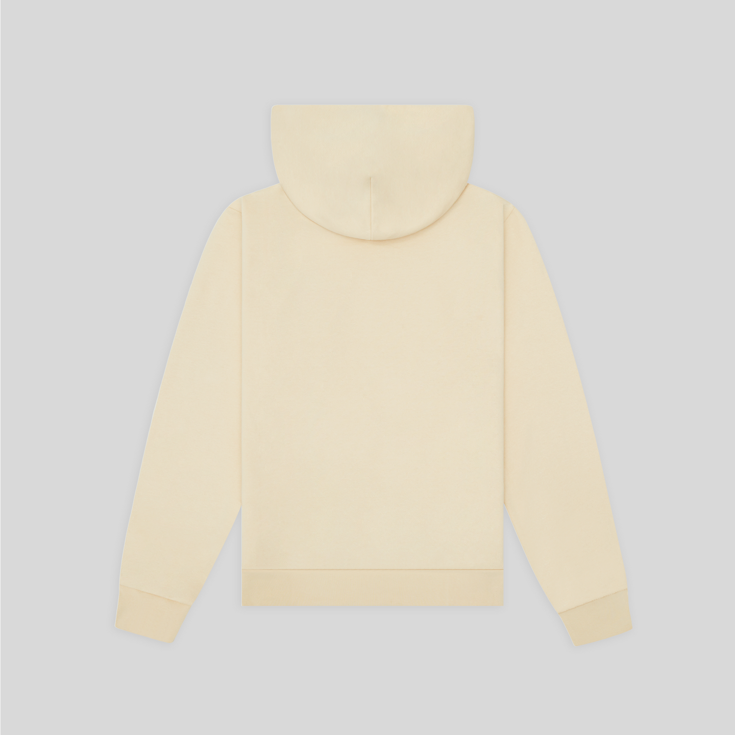 Club BERO cream hoodie back view