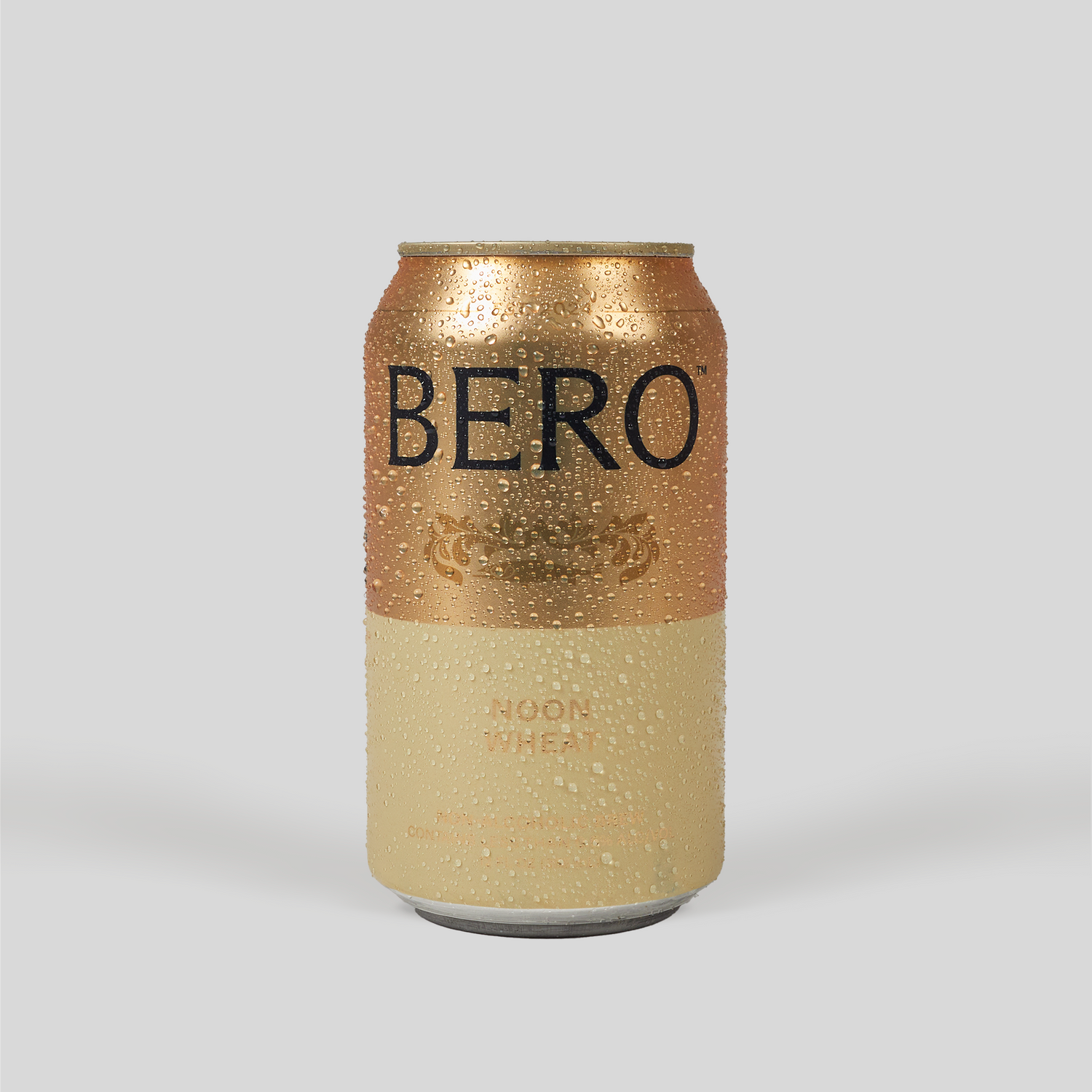 Noon Wheat can with condensation