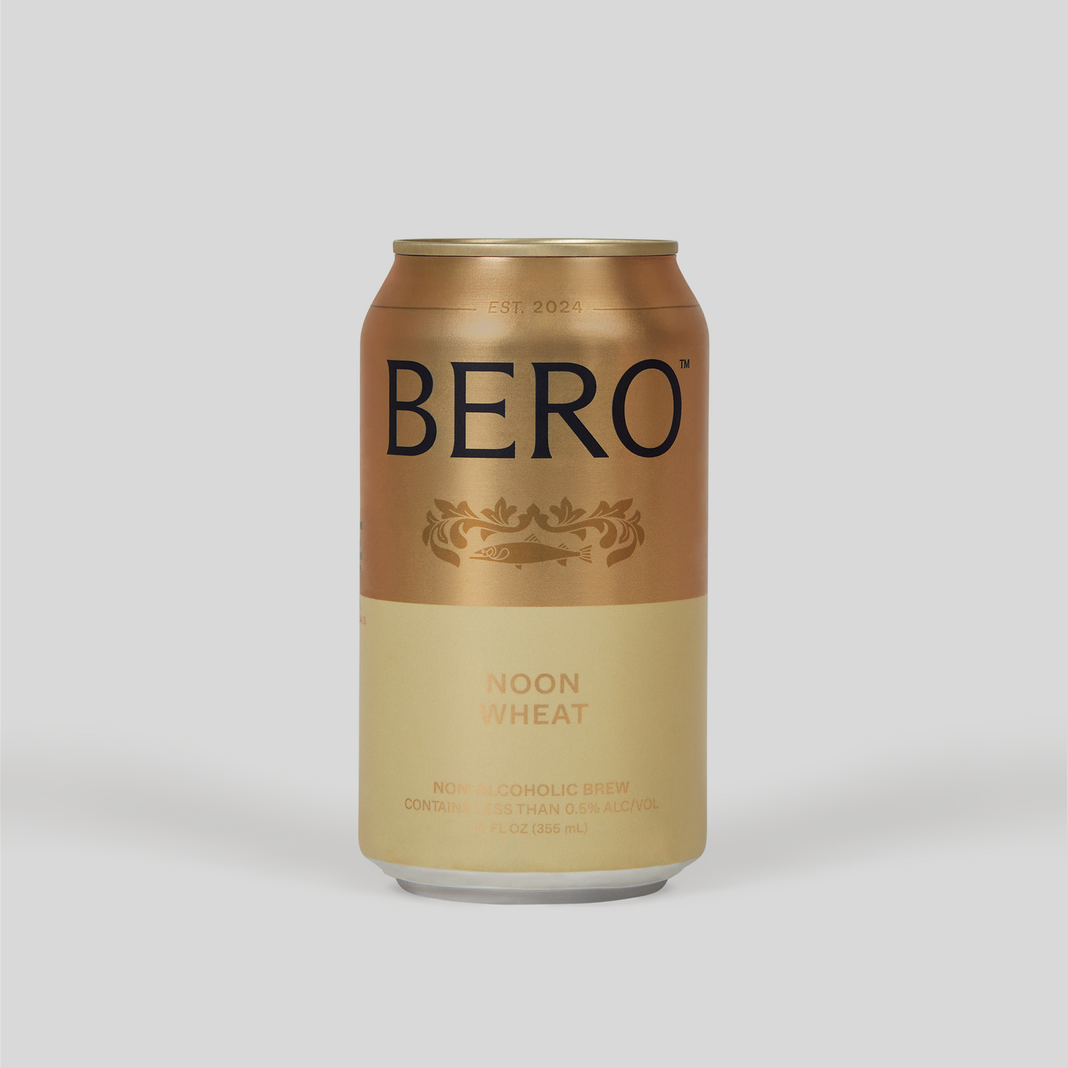Gold and cream can of BERO Noon Wheat