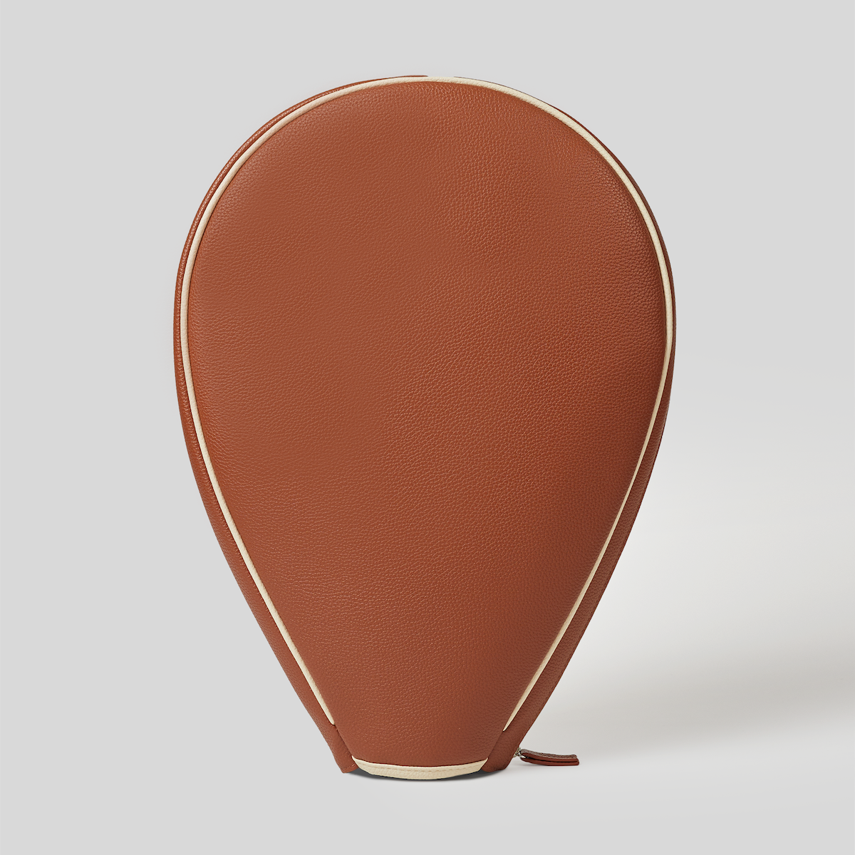 Back of leather racquet cover