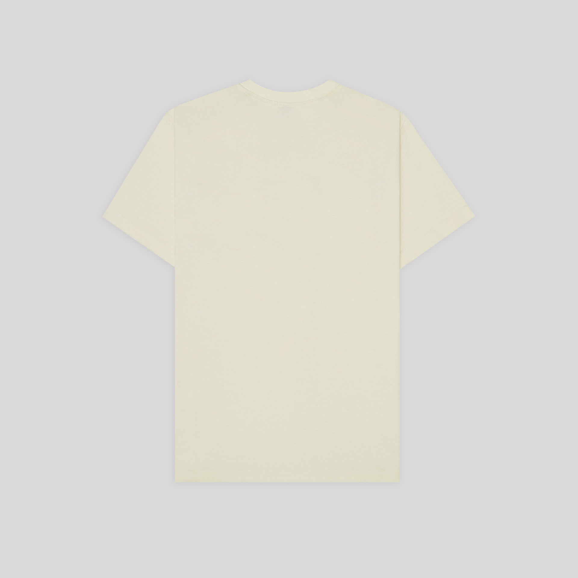 Back of cream BERO t-shirt