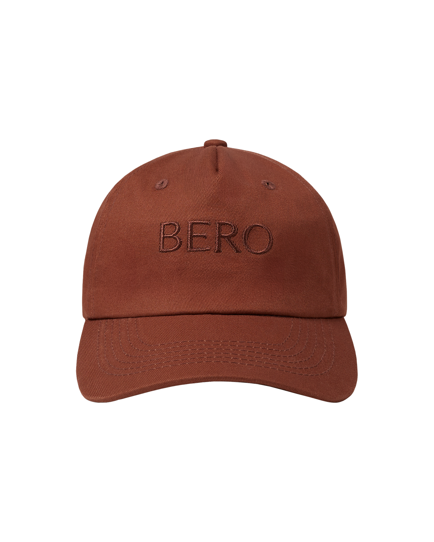 Brown dad cap front