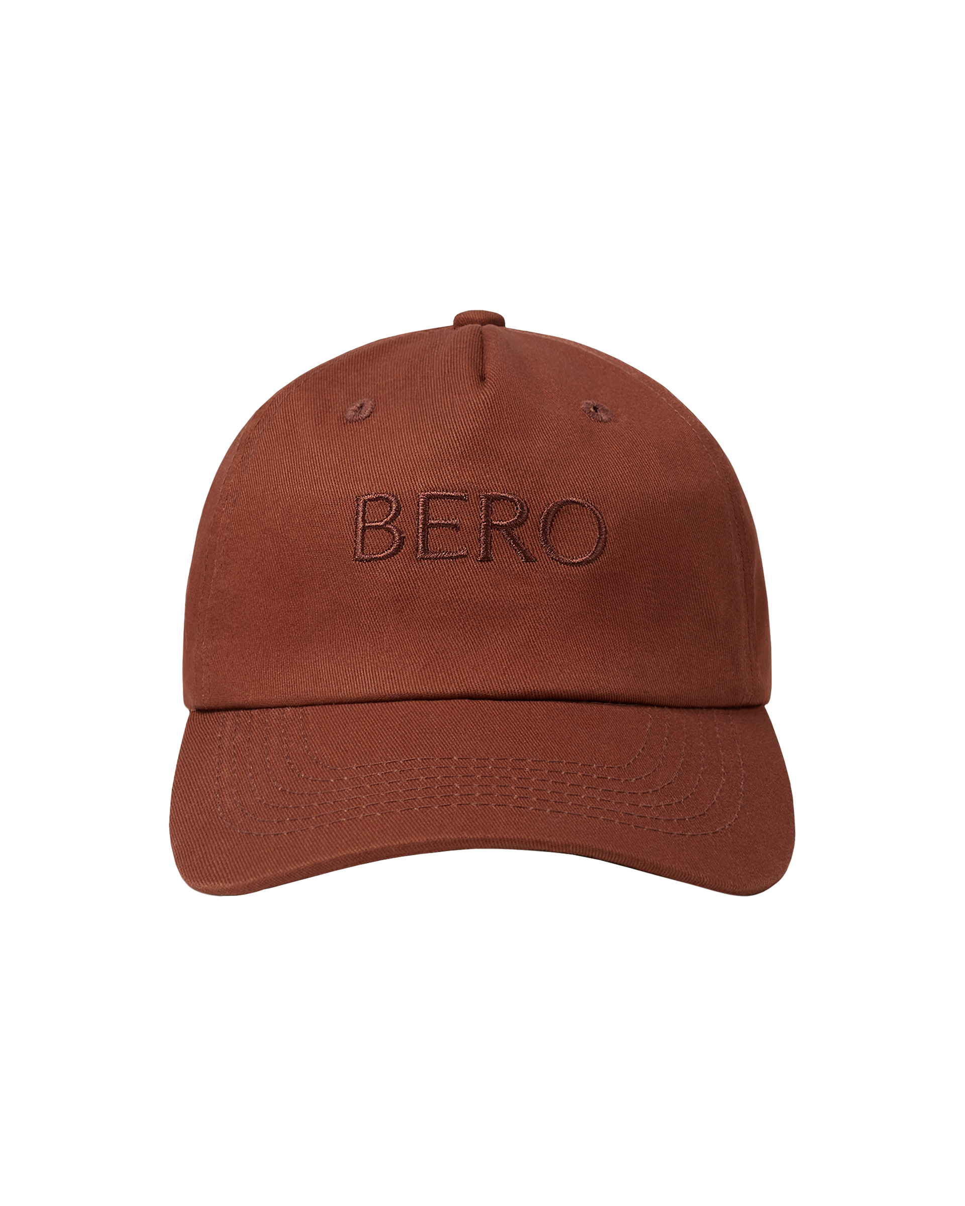 Brown dad cap front