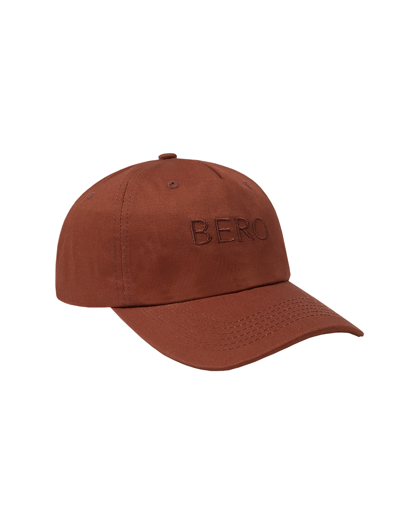 Brown dad cap side