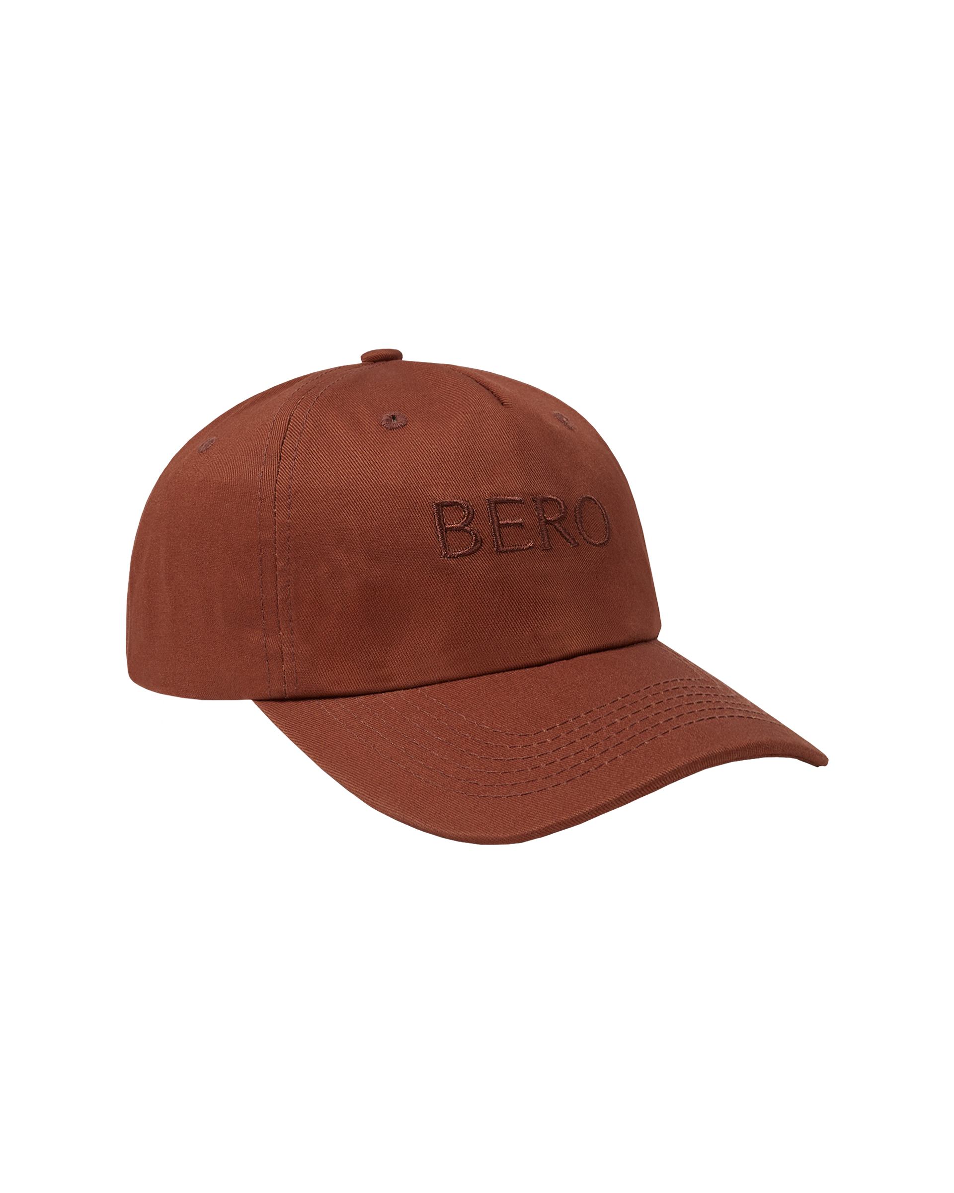 Brown dad cap side