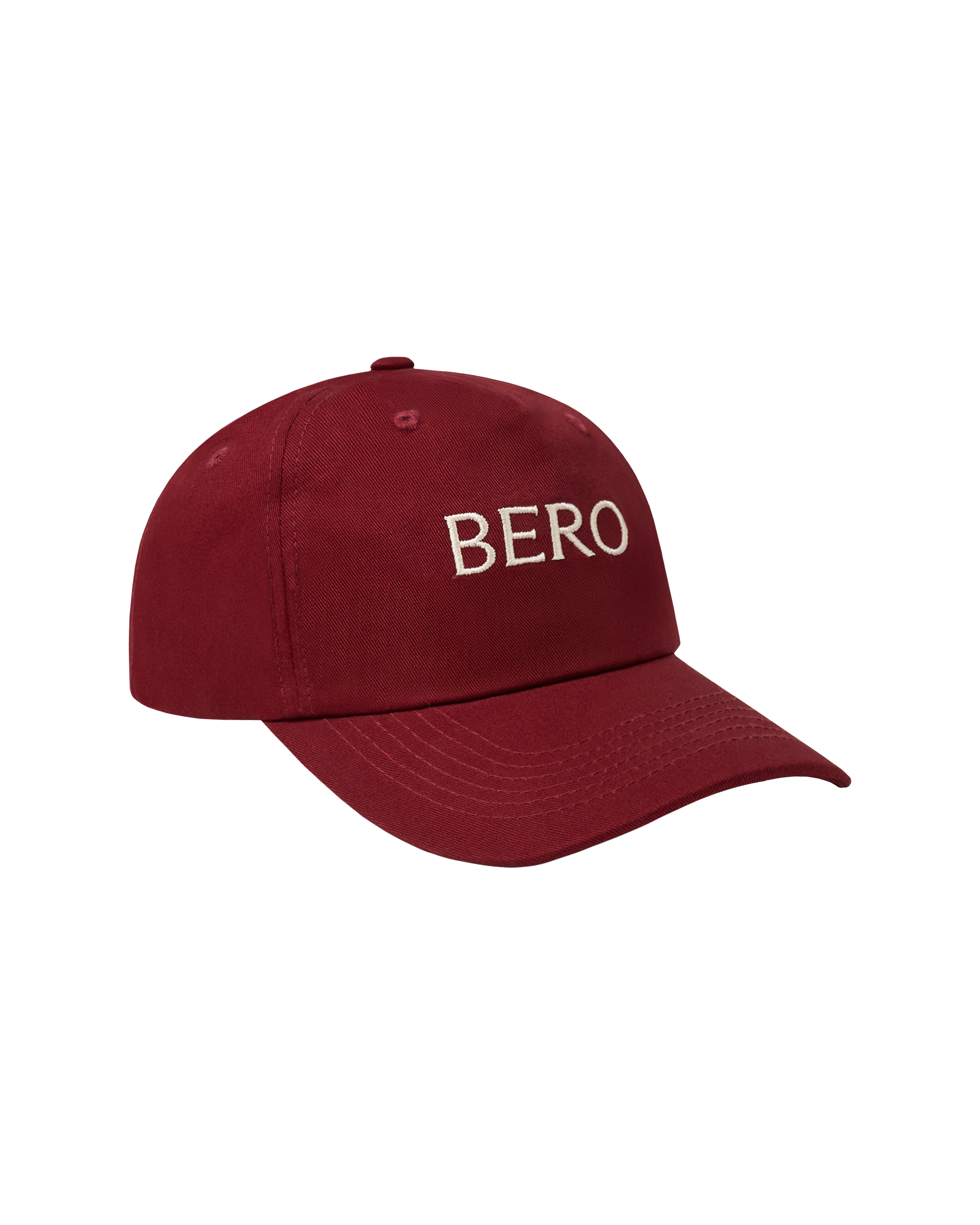 Maroon baseball cap side