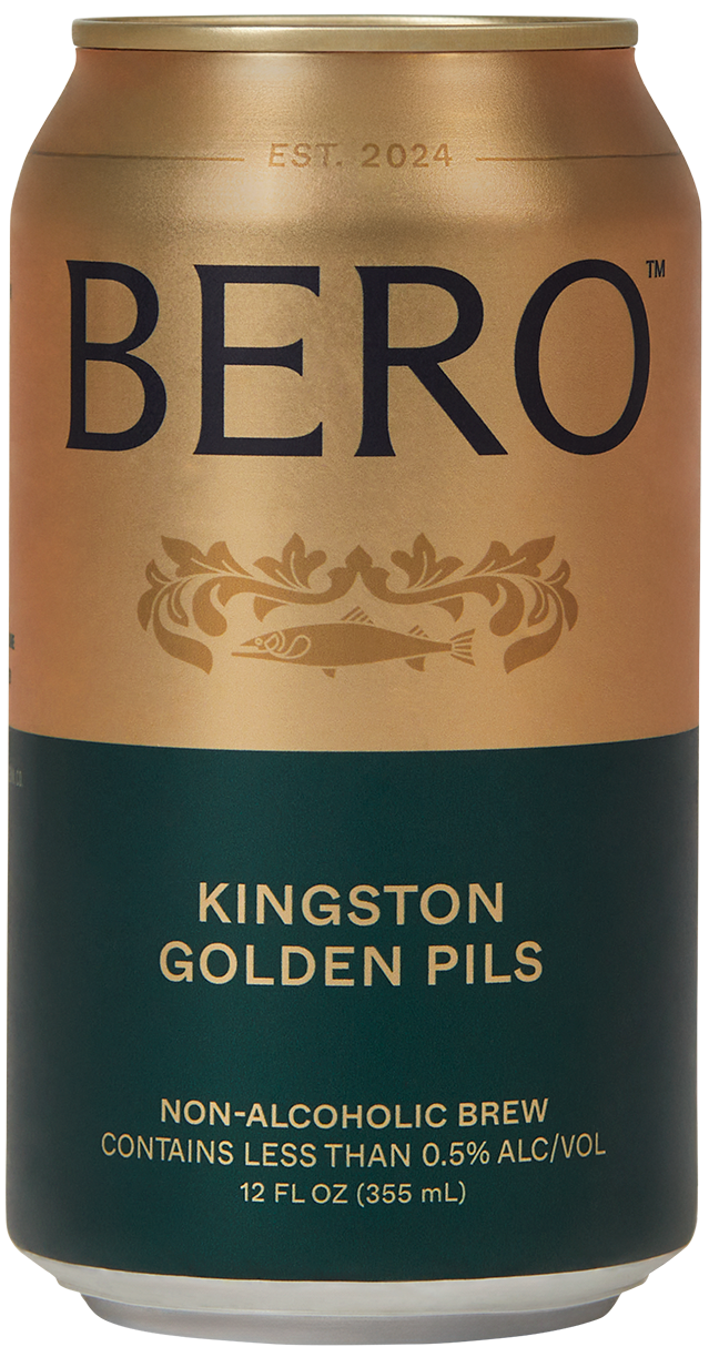 Front of BERO Kingston Golden Pils can