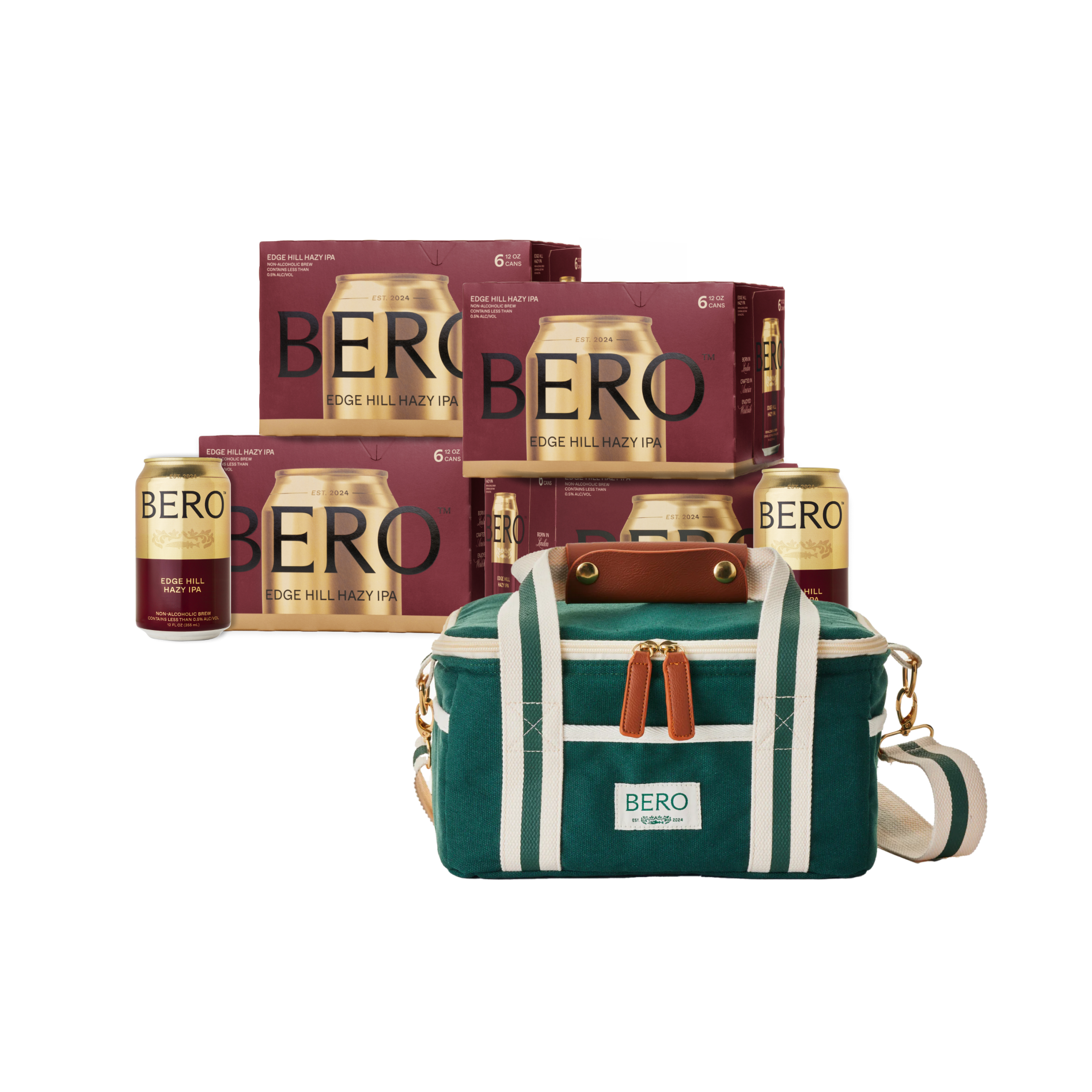 BERO mini cooler and Edge Hill Hazy IPA 24-pack