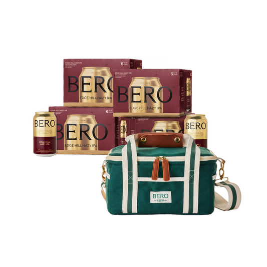 BERO mini cooler and Edge Hill Hazy IPA 24-pack