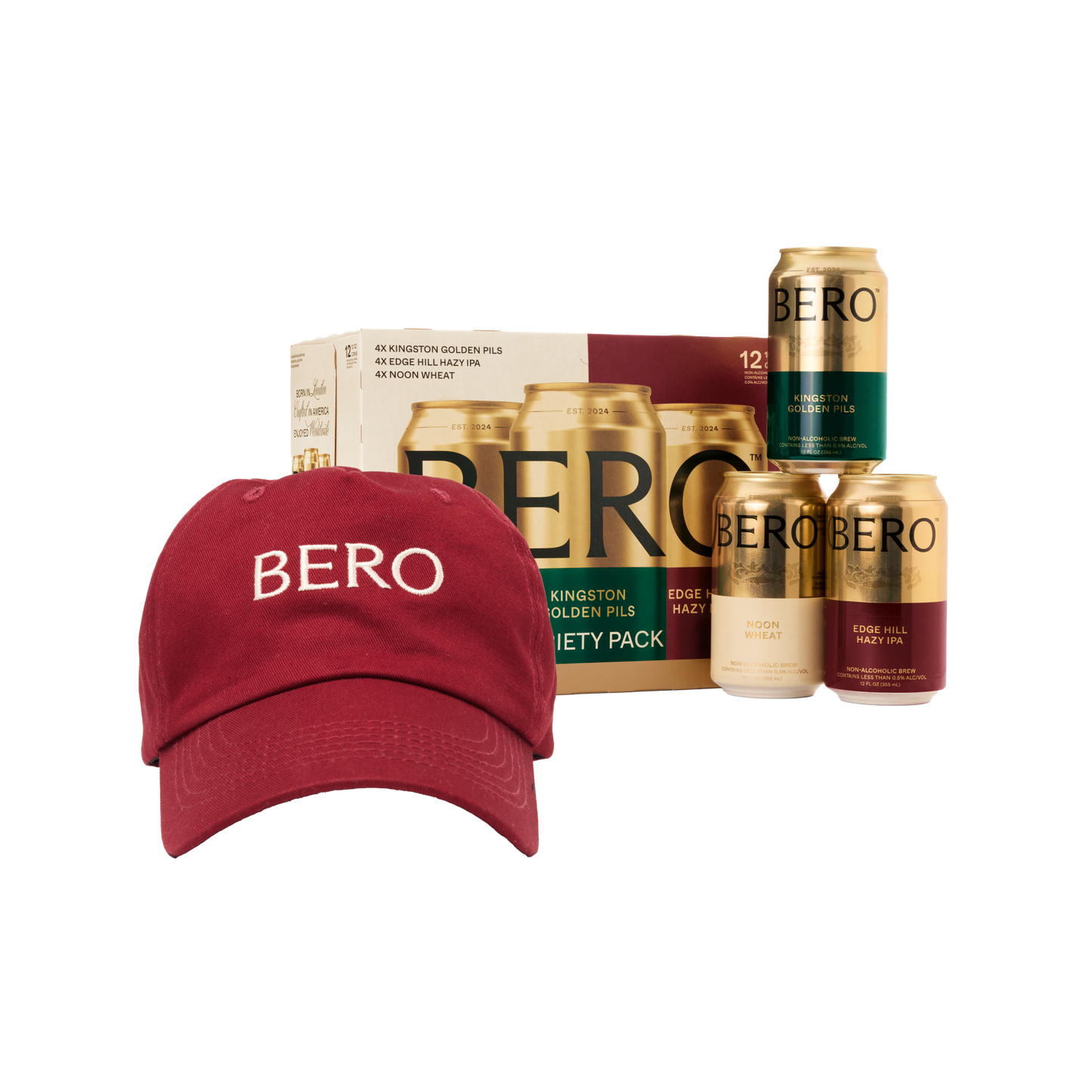 BERO baseball cap and variety pack