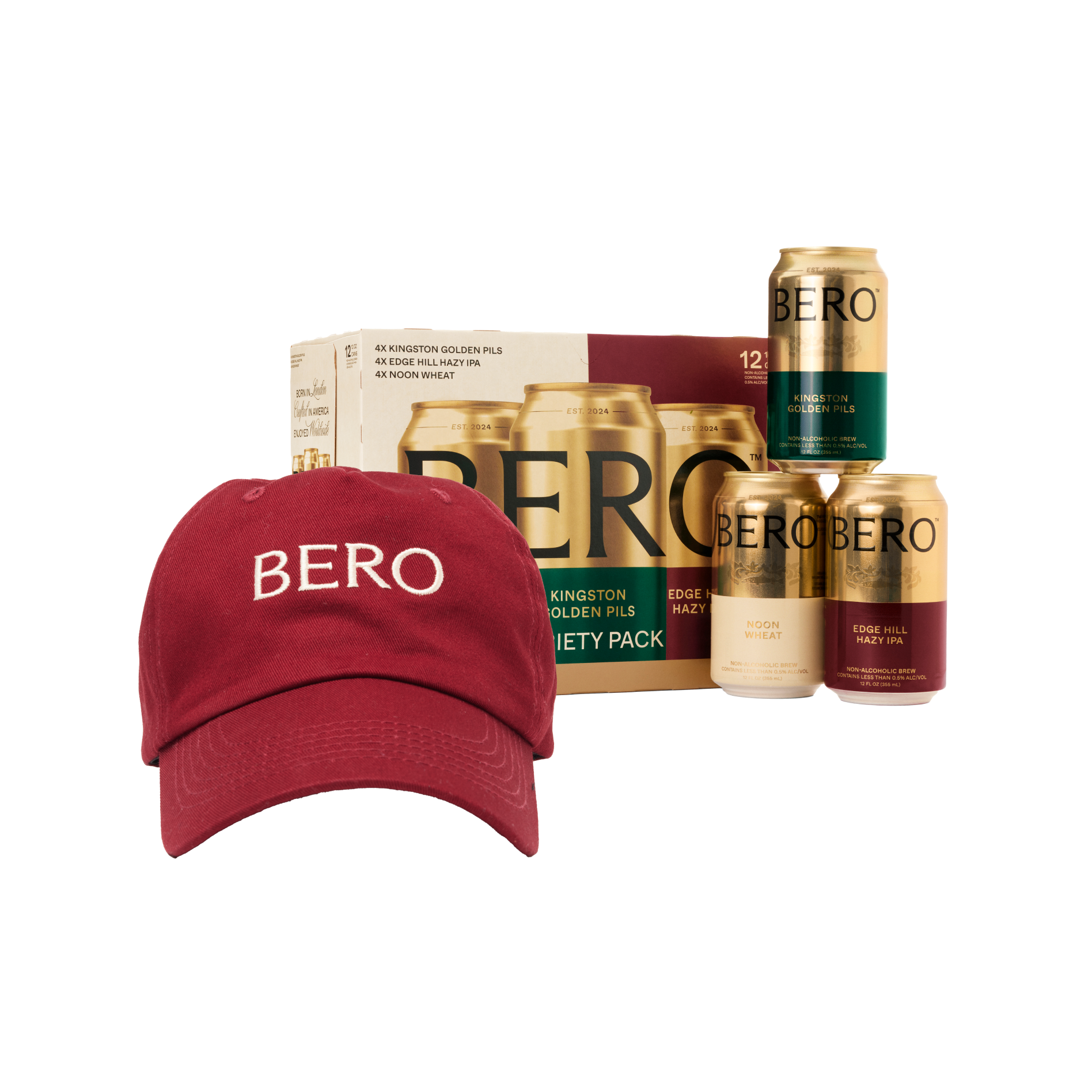 BERO baseball cap and variety pack