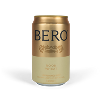Gold and cream can of BERO Noon Wheat