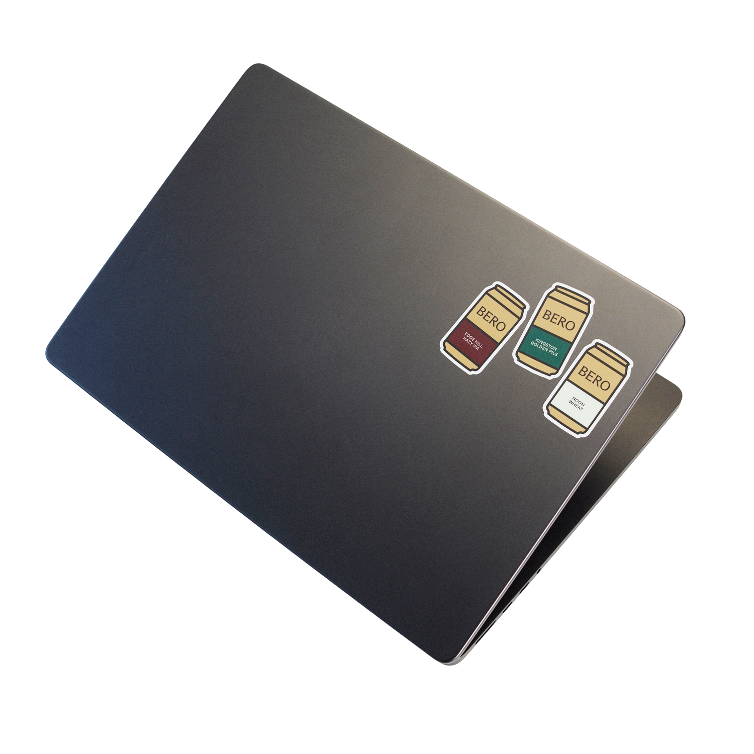 BERO stickers on laptop