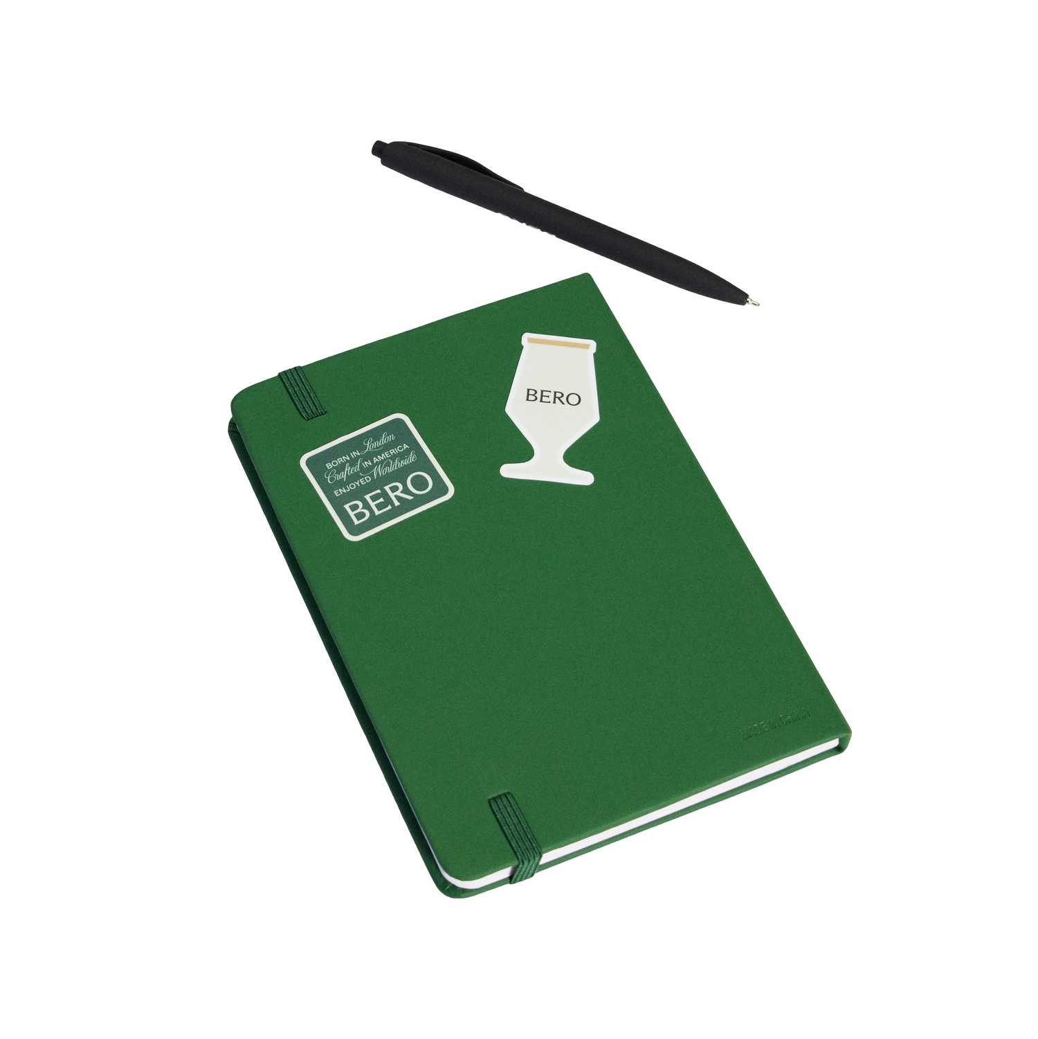 BERO stickers on notebook