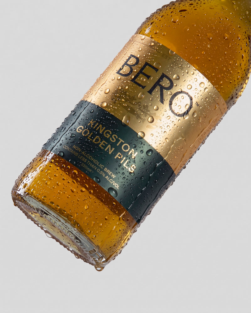 Kingston Golden Pils Glass Bottle