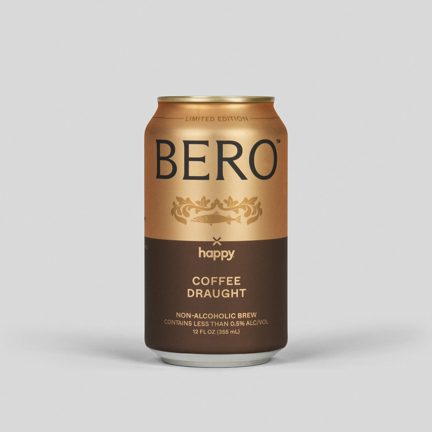 Gold and brown can of BERO Coffee Draught 