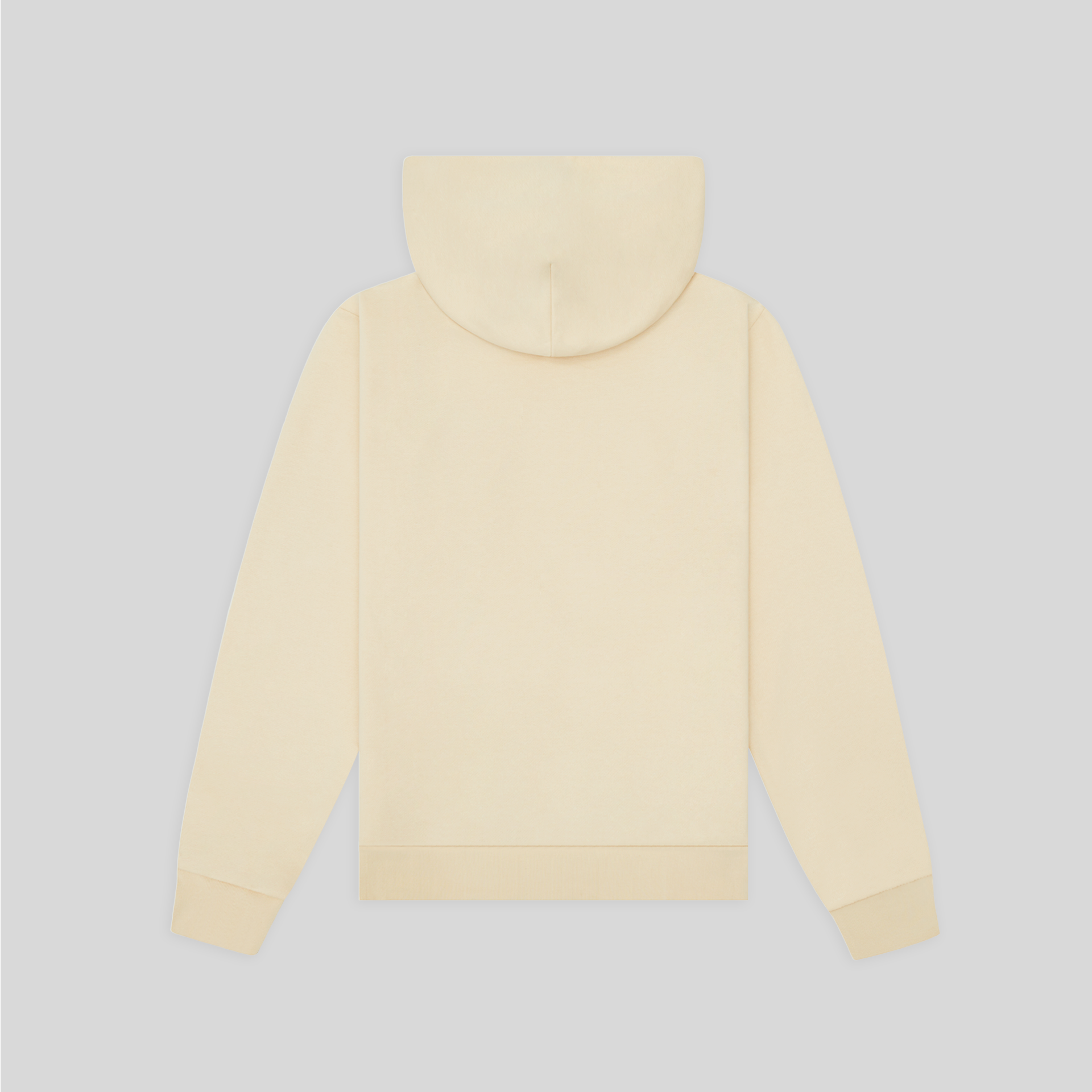Club BERO cream hoodie back view