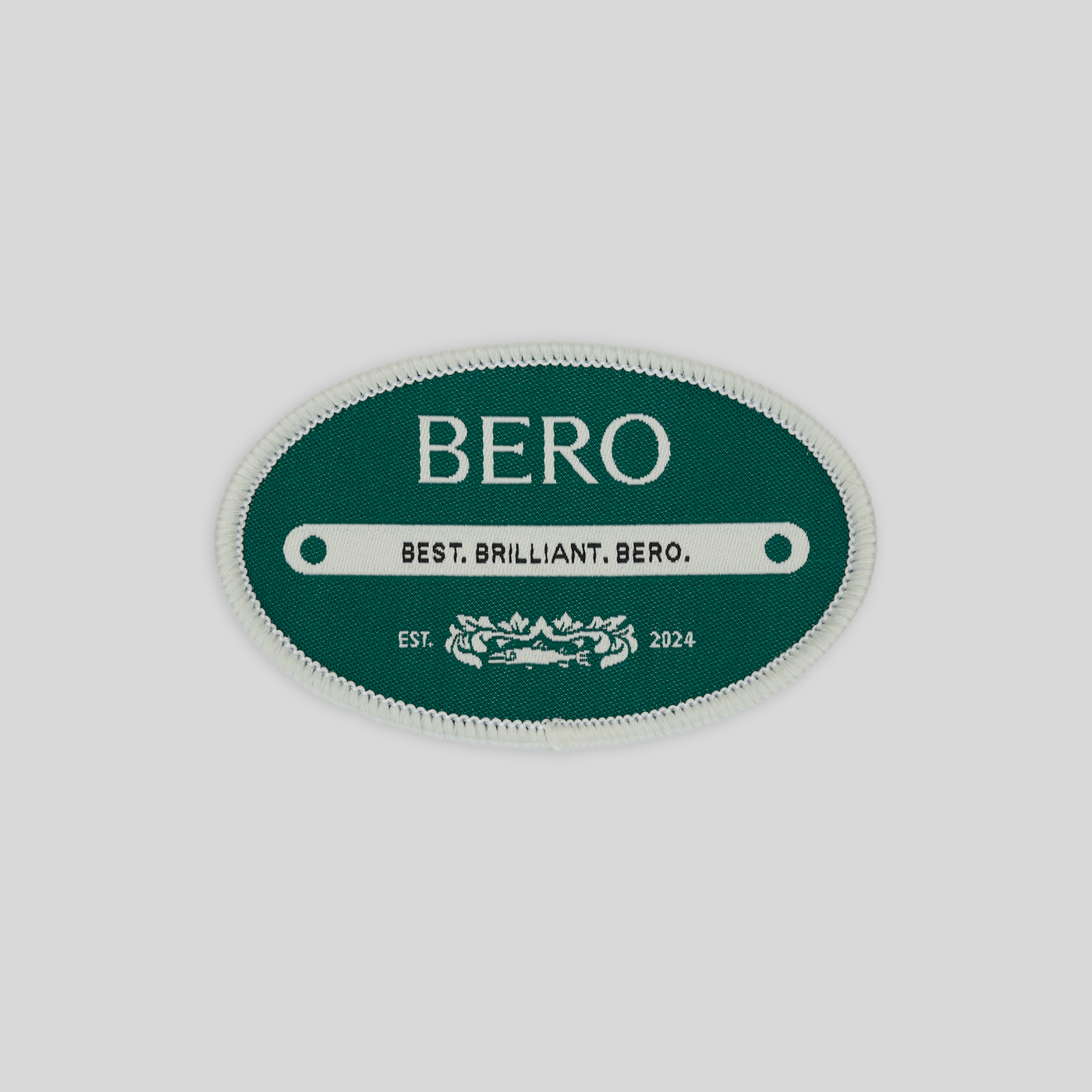Best. Brilliant. BERO. Green BERO patch with trout crest