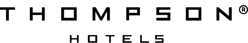 Thompson Hotels logo in black text on white background